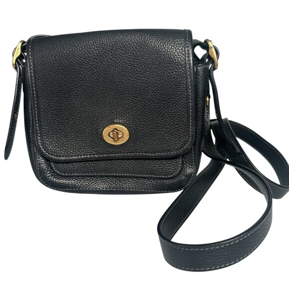 Coach Rambler 16 The Originals Mini Leather Crossbody Black 7521 Limited Edition